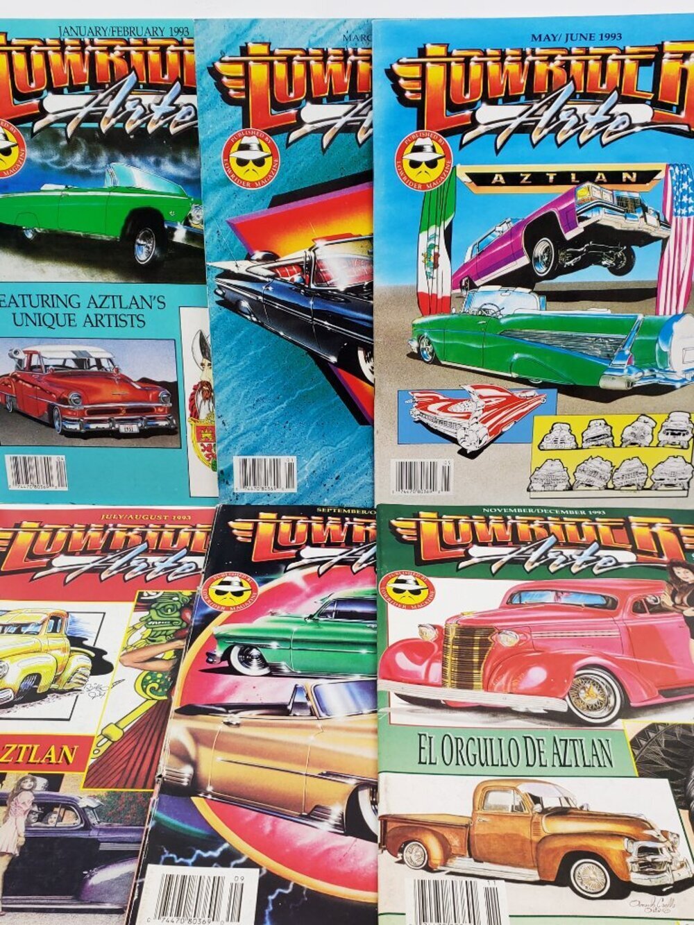 Lowrider Arte Magazine Vintage 1993 Full Year Complete 6 Issues Mostly Unread - Picture 10 of 13